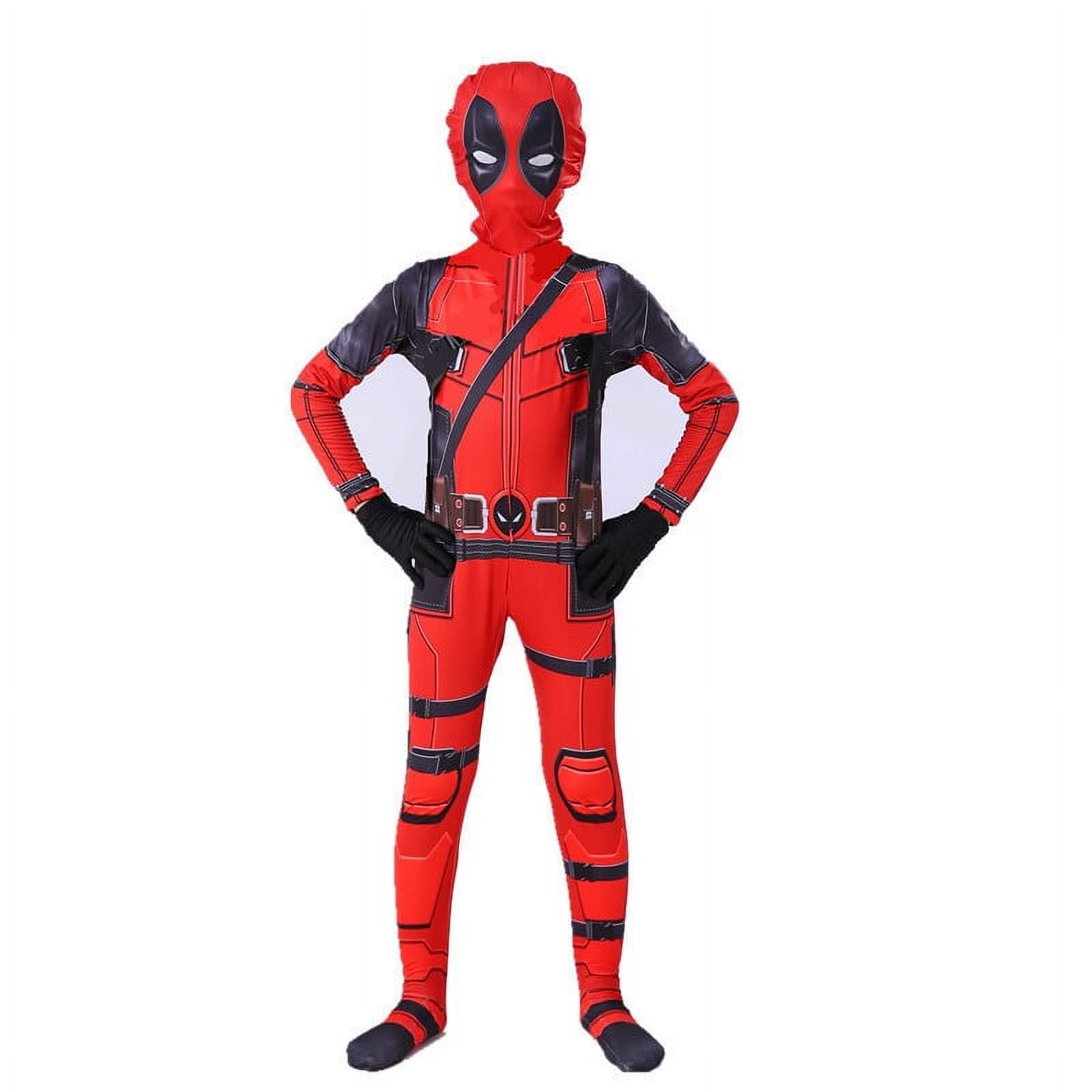 Superhero Costume for Kids Deadppool Costume Suits Kids Superhero Cosplay Costume Dedpool Jumpsuit 3D Style